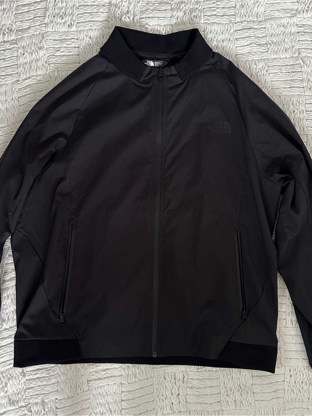 The North Face Black Bomber-Style Zip Jacket